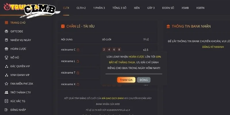  Trumbank là nền tảng đang được săn đón gần đây